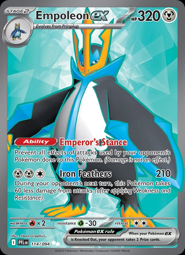 Empoleon ex, ME02: Phantasmal Flames · 114/094