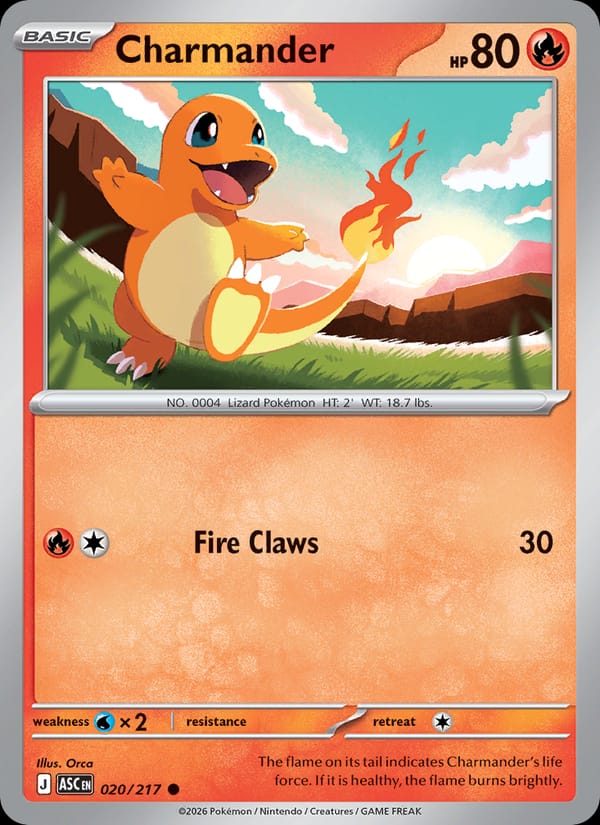 Charmander, ME: Ascended Heroes · 020/217