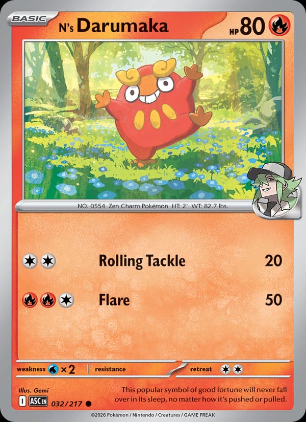 N's Darumaka, ME: Ascended Heroes · 032/217