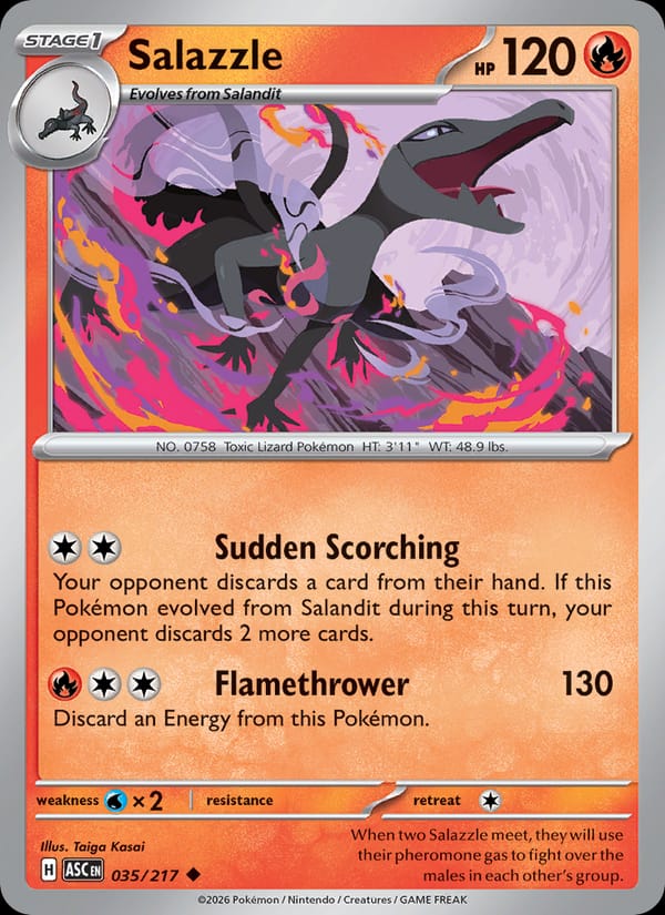 Salazzle, ME: Ascended Heroes · 035/217
