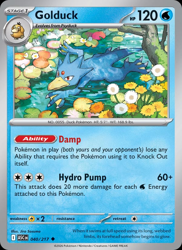 Golduck, ME: Ascended Heroes · 040/217