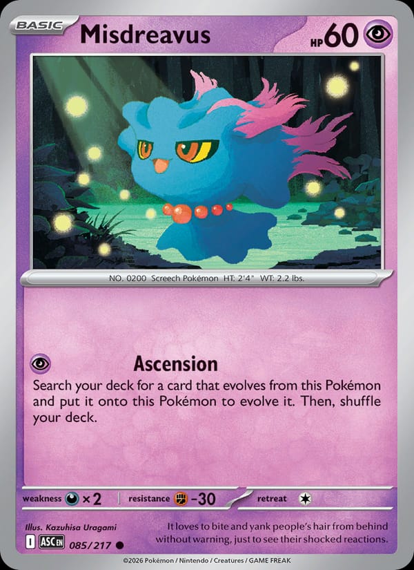 Misdreavus, ME: Ascended Heroes · 085/217