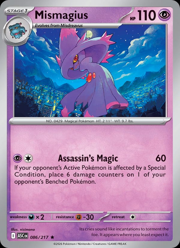 Mismagius, Prize Pack Series Cards · 086/217