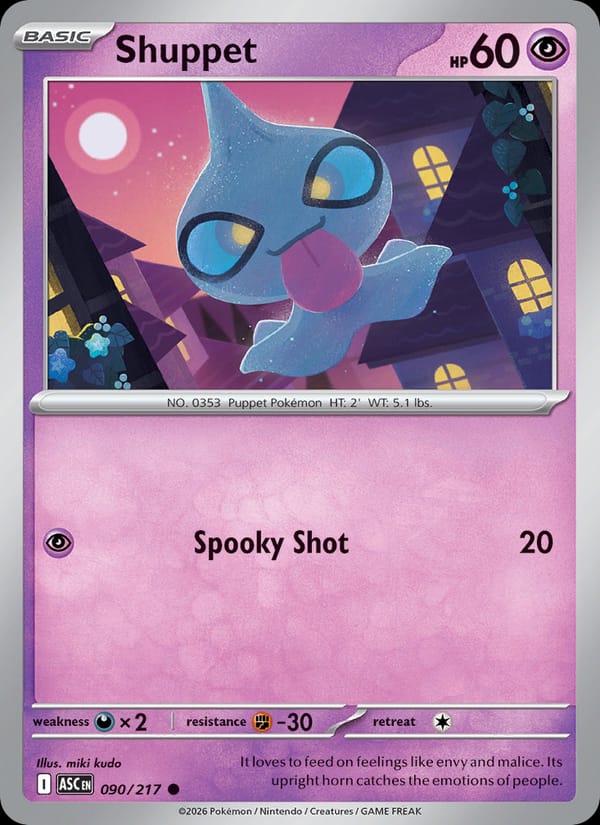 Shuppet, ME: Ascended Heroes · 090/217