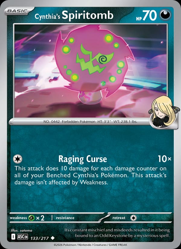 Cynthia's Spiritomb, ME: Ascended Heroes · 133/217