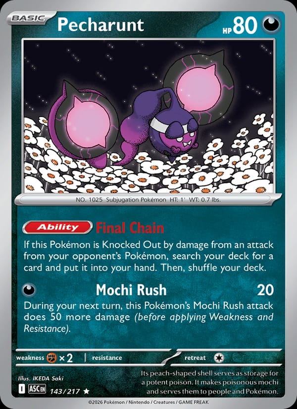 Pecharunt, ME: Ascended Heroes · 143/217