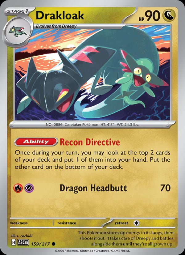 Drakloak, ME: Ascended Heroes · 159/217