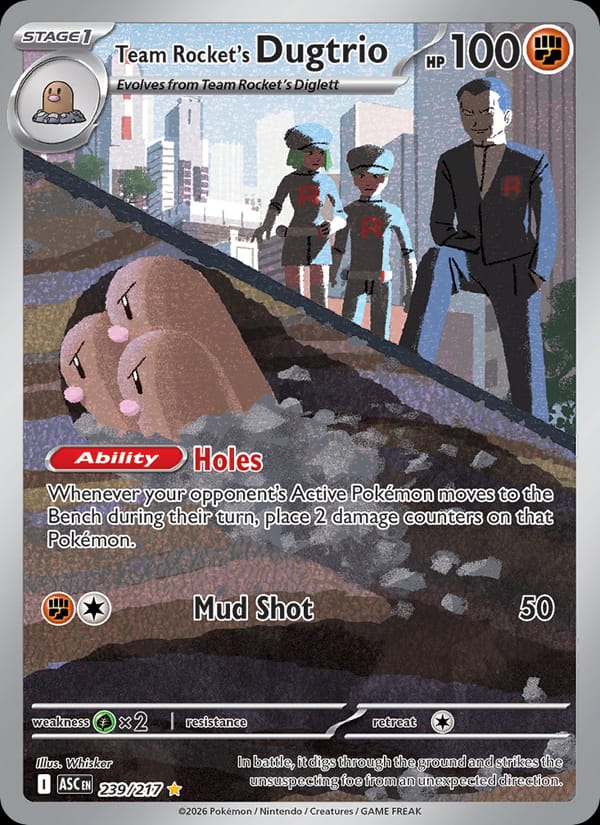 Team Rocket's Dugtrio, ME: Ascended Heroes · 239/217