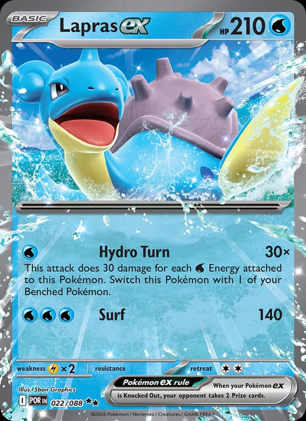 Lapras ex, ME03: Perfect Order · 022/088