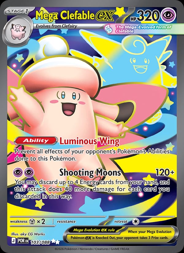 Mega Clefable ex, ME03: Perfect Order · 103/088