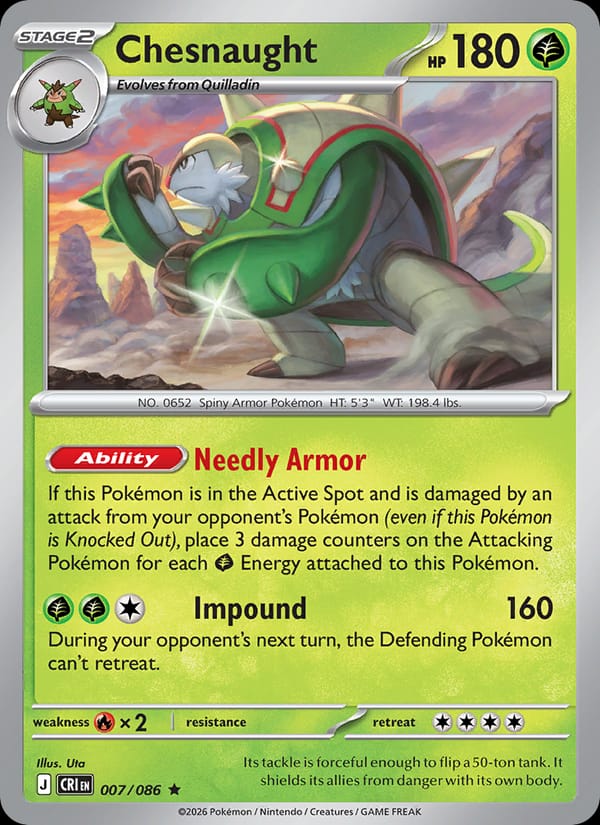 Chesnaught, ME04: Chaos Rising · 007/086