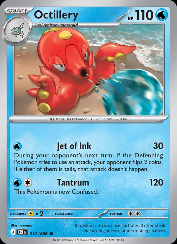Octillery, ME04: Chaos Rising · 017/086