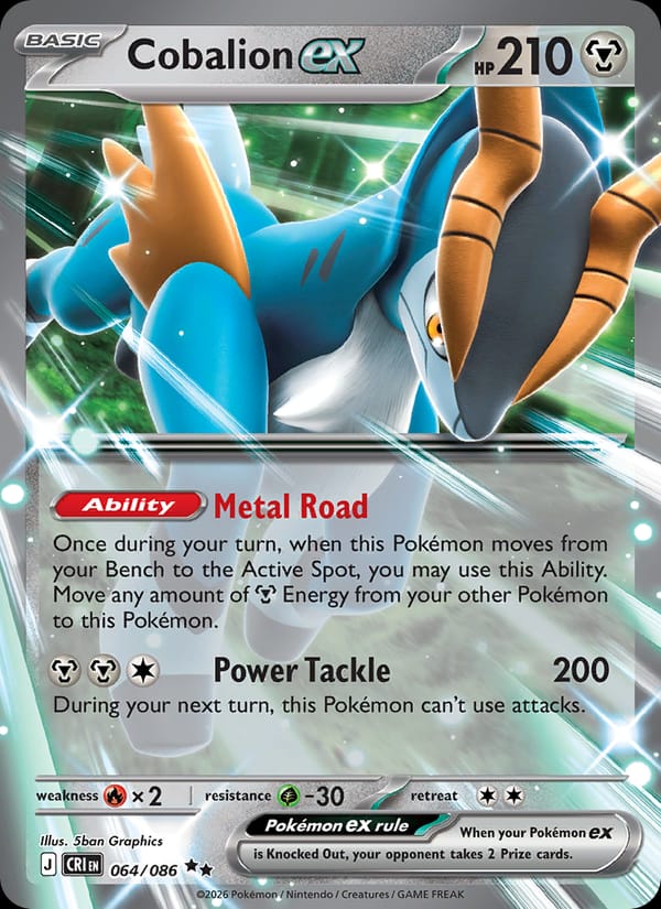 Cobalion ex, ME04: Chaos Rising · 064/086