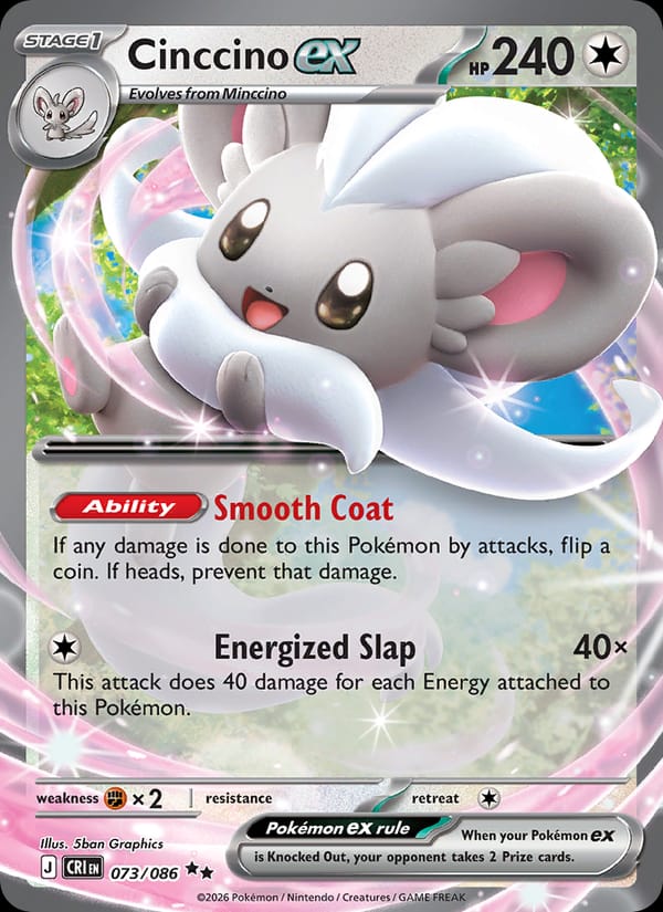 Cinccino ex, ME04: Chaos Rising · 073/086