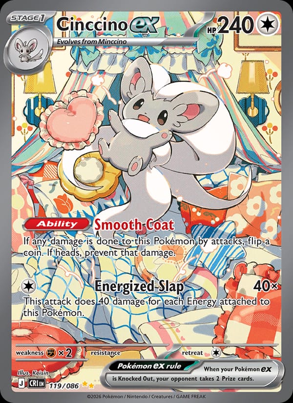 Cinccino ex, ME04: Chaos Rising · 119/086