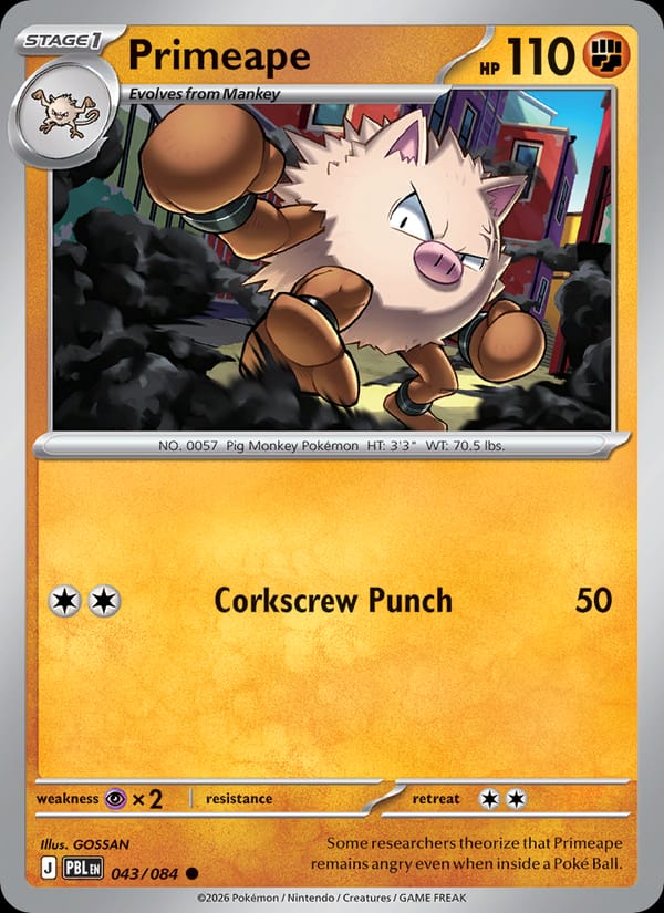Primeape, ME05: Pitch Black · 043/084