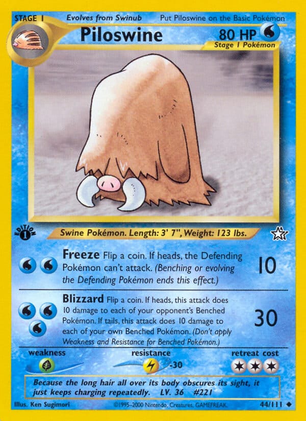 Piloswine, Neo Genesis · 044/111