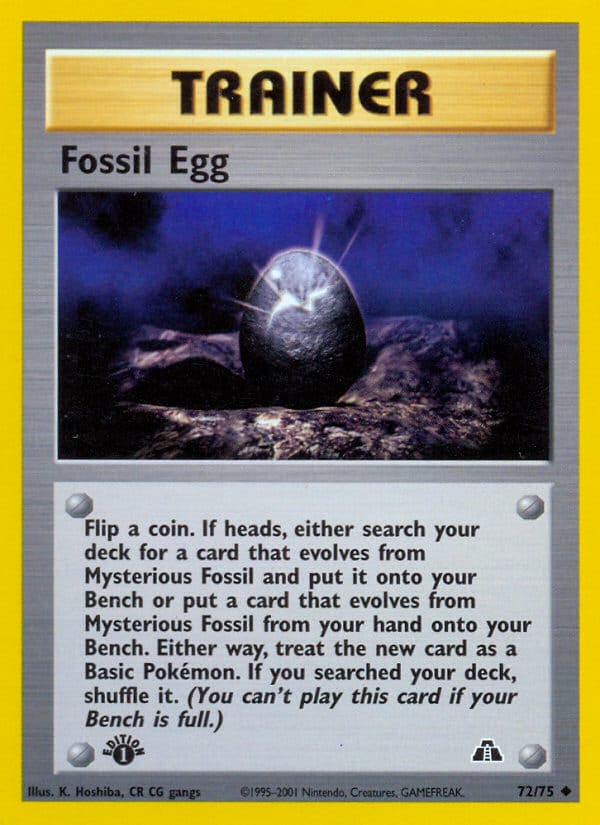 Fossil Egg, Neo Discovery · 72/75