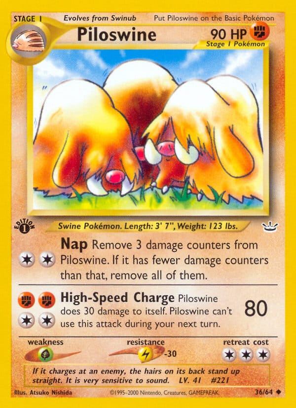 Piloswine, Neo Revelation · 36/64