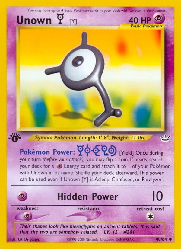 Unown, Neo Revelation · 40/64