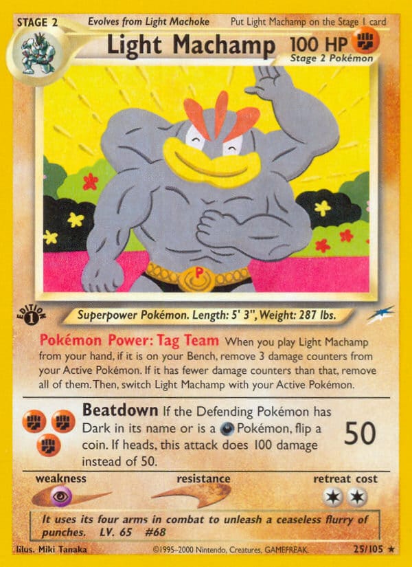 Light Machamp, Neo Destiny · 025/105