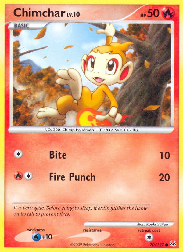 Chimchar, Platinum · 70/127