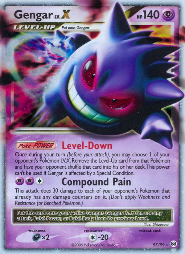 Gengar Lv.X, Arceus · 97/99