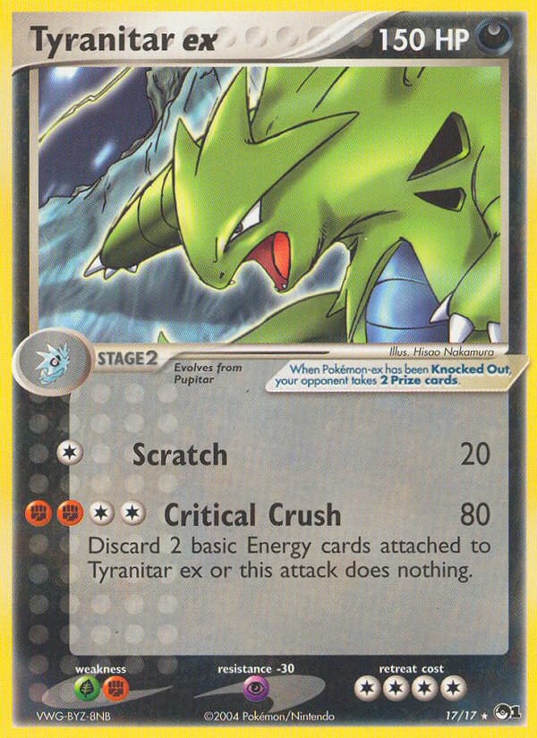 Tyranitar ex, POP Series 1 · 017/017