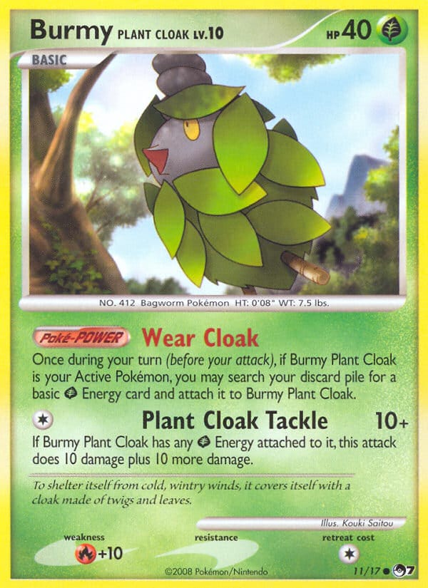 Burmy Plant Cloak, POP Series 7 · 011/017