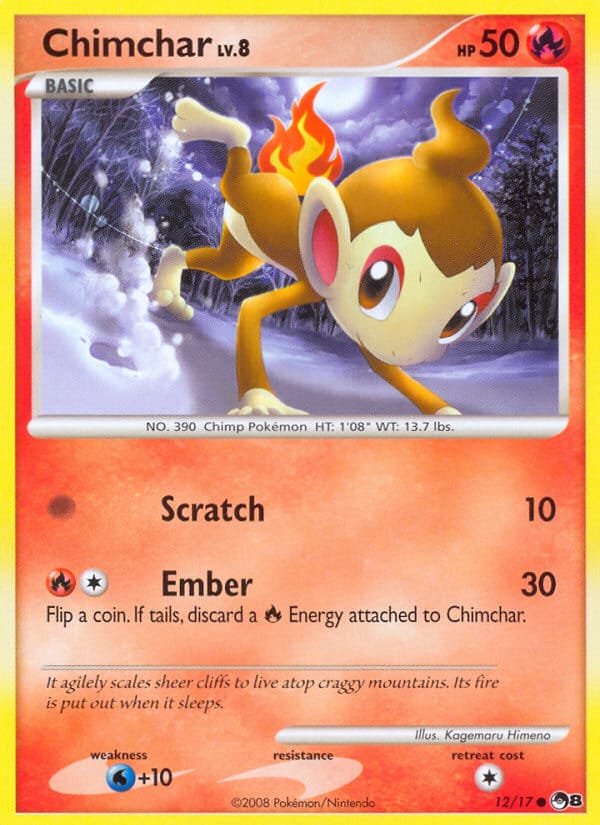 Chimchar, POP Series 8 · 012/017