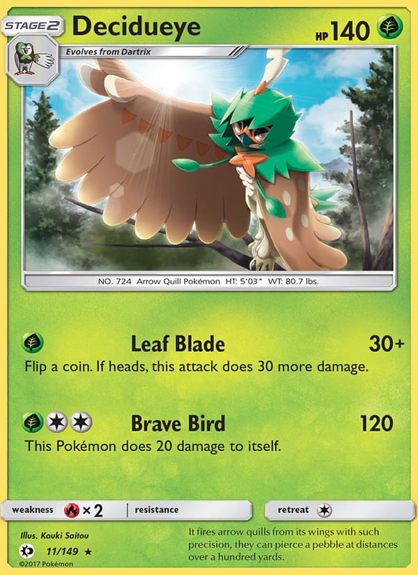 Decidueye, SM Base Set · 11/149