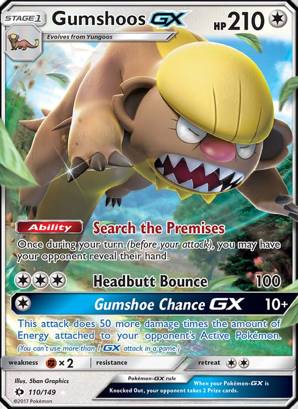Gumshoos GX, SM Base Set · 110/149