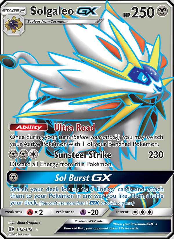 Solgaleo GX, SM Base Set · 143/149