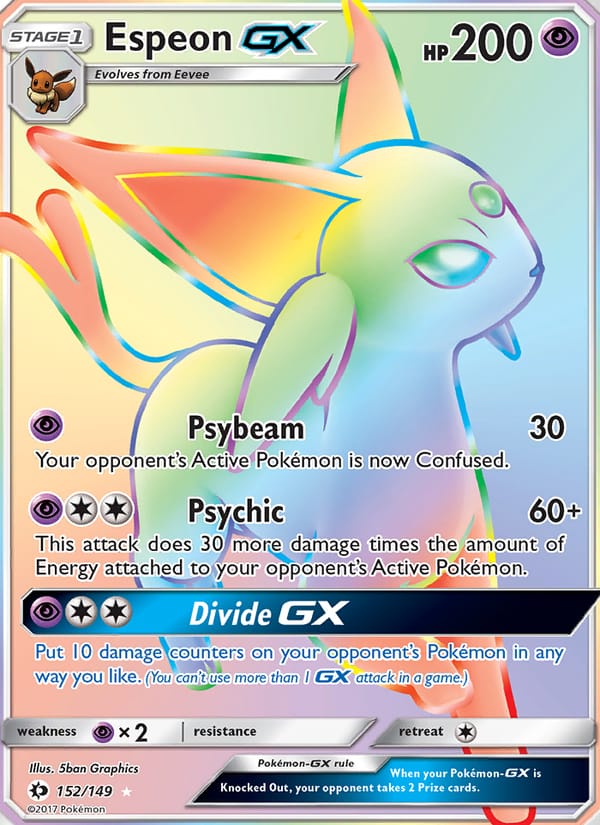 Espeon GX, SM Base Set · 152/149