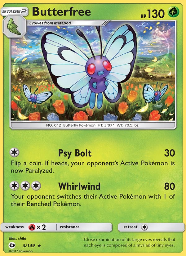 Butterfree, SM Base Set · 3/149