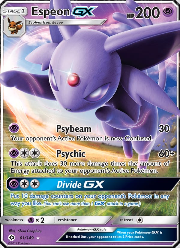 Espeon GX, SM Base Set · 61/149