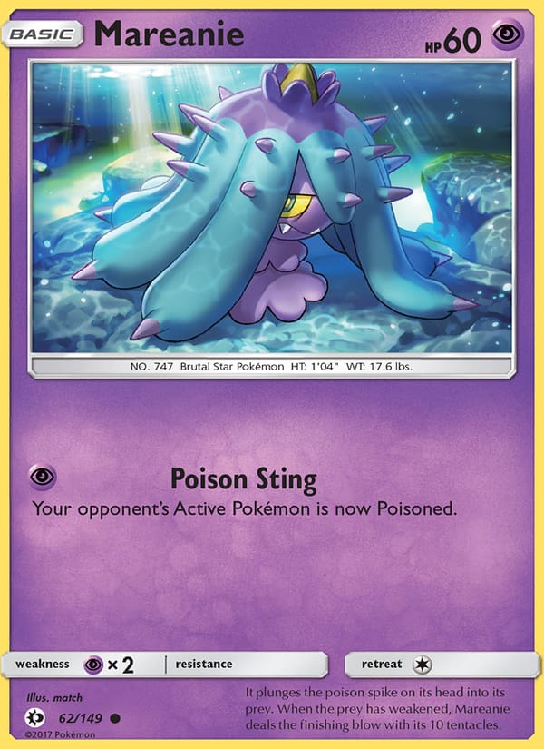 Mareanie, SM Base Set · 62/149