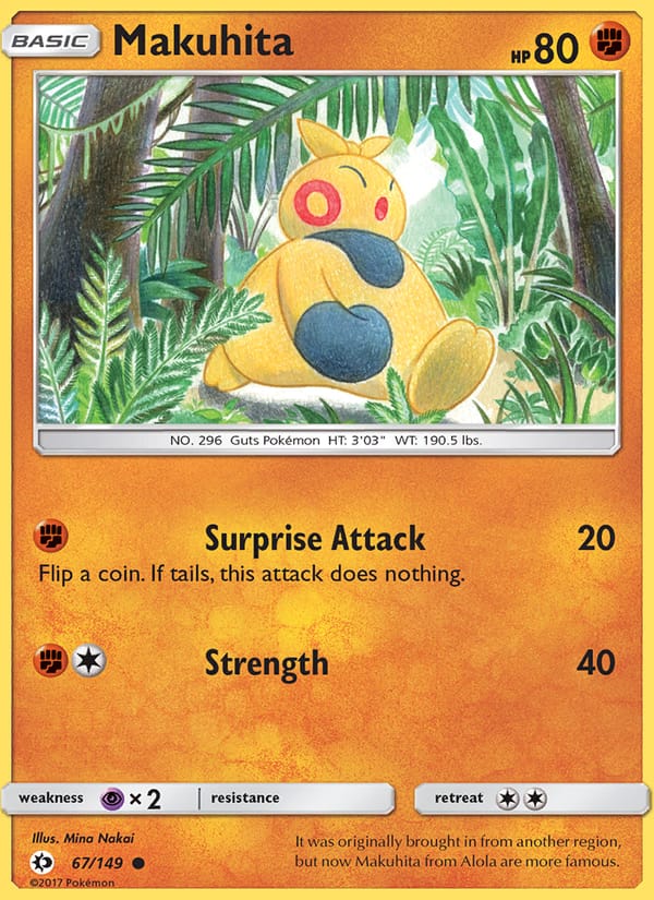 Makuhita, SM Base Set · 67/149