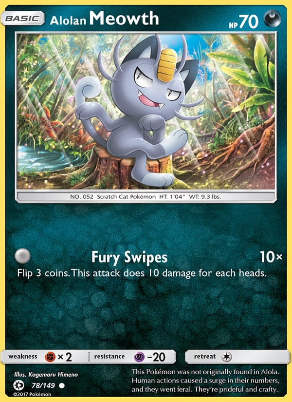Alolan Meowth, SM Base Set · 78/149