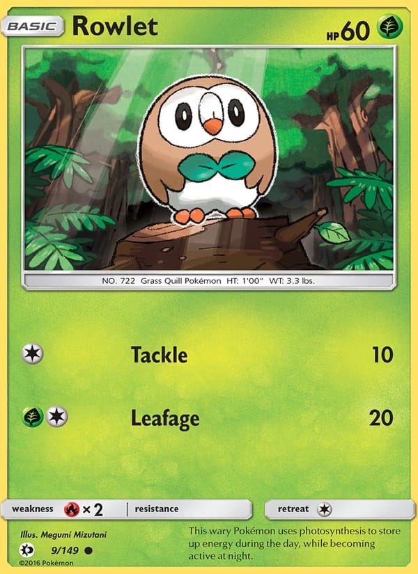 Rowlet, SM Base Set · 9/149