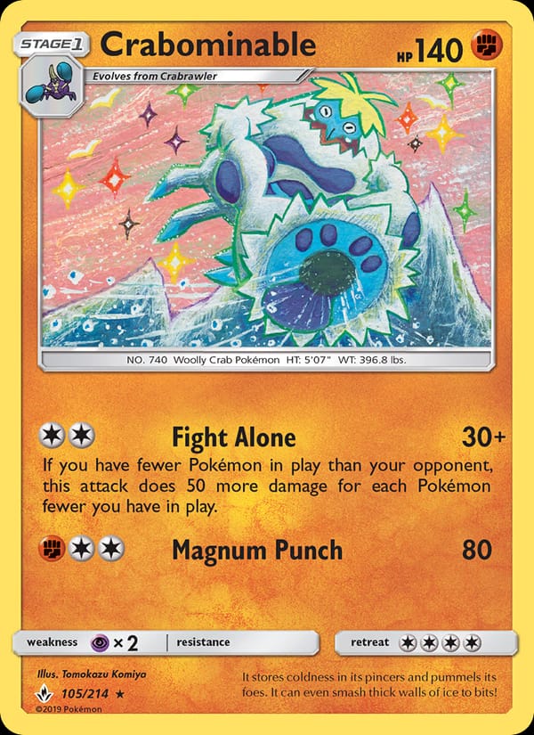 Crabominable, SM - Unbroken Bonds · 105/214