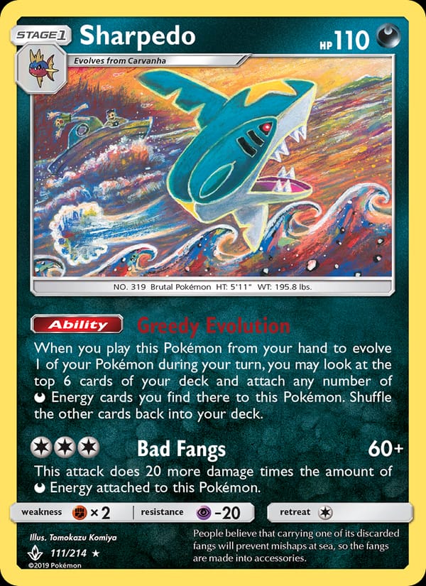 Sharpedo, SM - Unbroken Bonds · 111/214