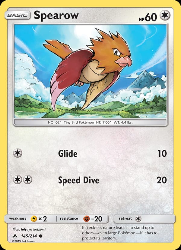 Spearow, SM - Unbroken Bonds · 145/214