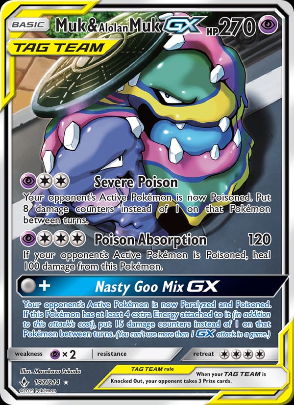 Muk & Alolan Muk GX, SM - Unbroken Bonds · 197/214