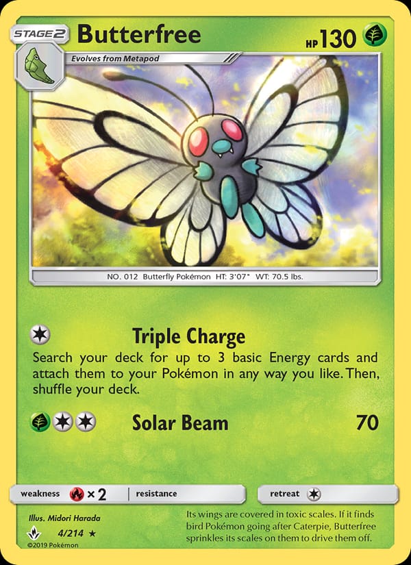Butterfree, SM - Unbroken Bonds · 4/214