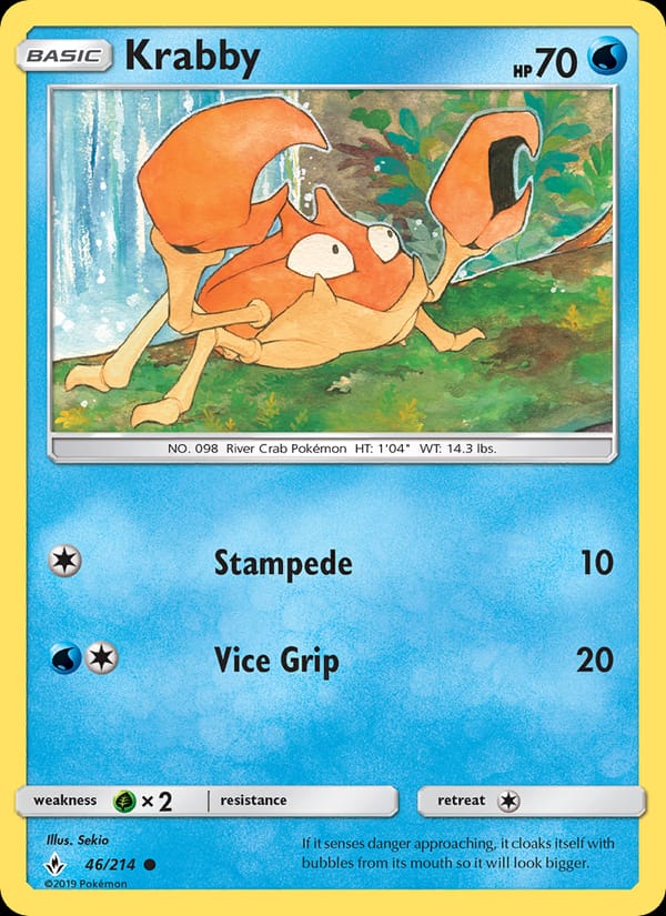 Krabby, SM - Unbroken Bonds · 46/214
