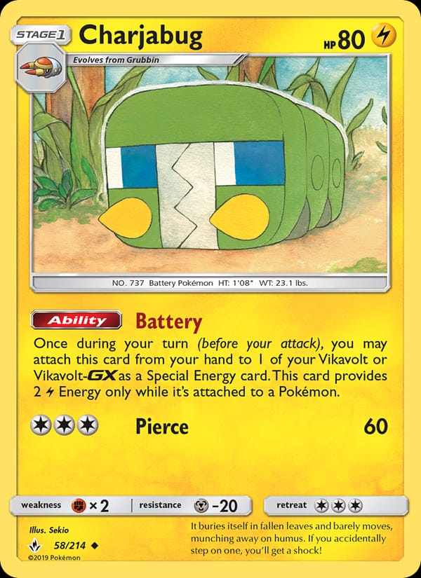 Charjabug, SM - Unbroken Bonds · 58/214