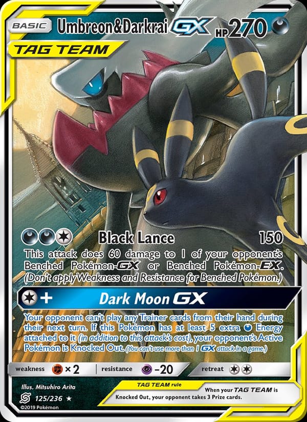 Umbreon & Darkrai GX, SM - Unified Minds · 125/236