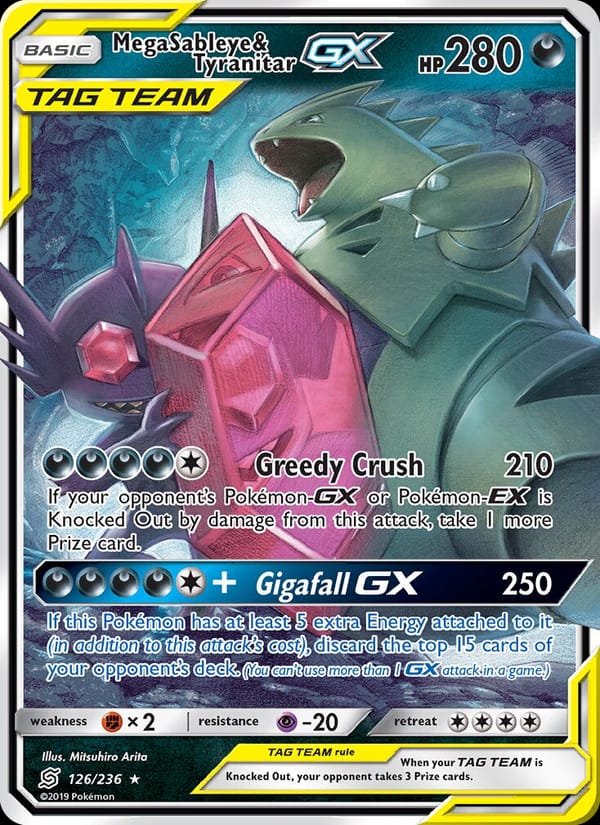 Mega Sableye & Tyranitar GX, SM - Unified Minds · 126/236