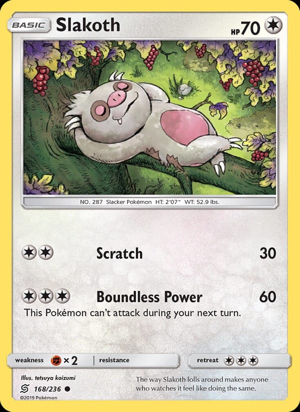 Slakoth, SM - Unified Minds · 168/236